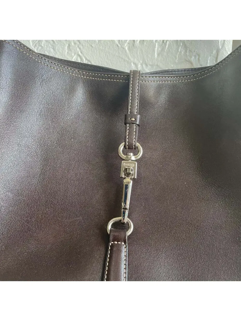 Coach 2002 Brown Clip Hobo Shoulder Bag #7751
